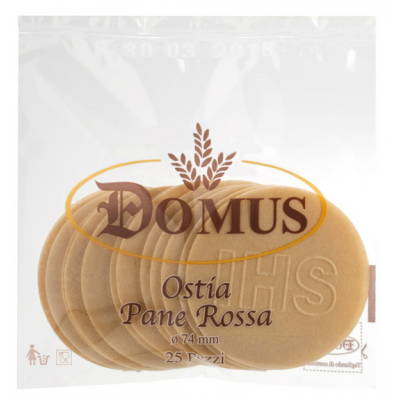 Ostia Pane rossa diametro cm.7,4 spessore mm.1,4 confezione da pz.20