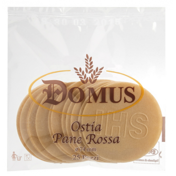Ostia Pane rossa diametro cm.7,4 spessore mm.1,4 confezione da pz.20