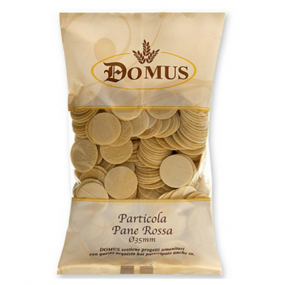 Particola pane rossa diametro cm.3,5 spessore mm.1,2 confezione da pz.500