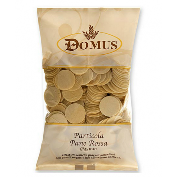 Particola pane rossa diametro cm.3,5 spessore mm.1,2 confezione da pz.500