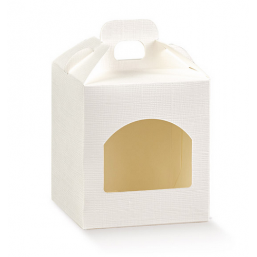 Scatole porta vasetto bianco 1 posto 500 gr. mm.90x90x100 -Pz.10