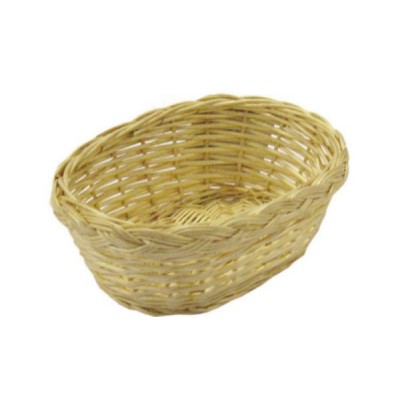 Cestino in vimini intrecciato ovale cm. 16x12 H.6