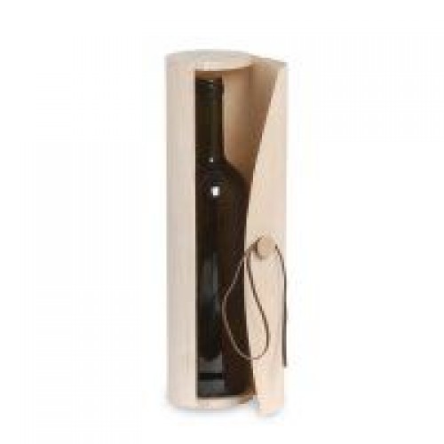 Astuccio BORDOLESE in foglia di legno con chiusura laccio di cuoio cm.32x8