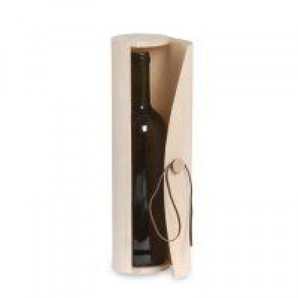Astuccio BORDOLESE in foglia di legno con chiusura laccio di cuoio cm.32x8