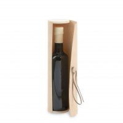 Astuccio OLIO in foglia di legno con laccio di cuoio cm.30x7
