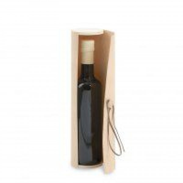 Astuccio OLIO in foglia di legno con laccio di cuoio cm.30x7