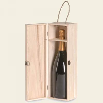 CASSETTA MAGNUM CHAMPAGNOTTA IN LEGNO NATURALE Lt.1,5