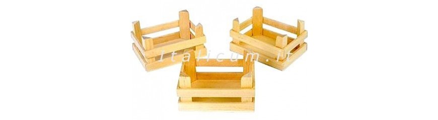Scatole in balsa e cassette in legno 
