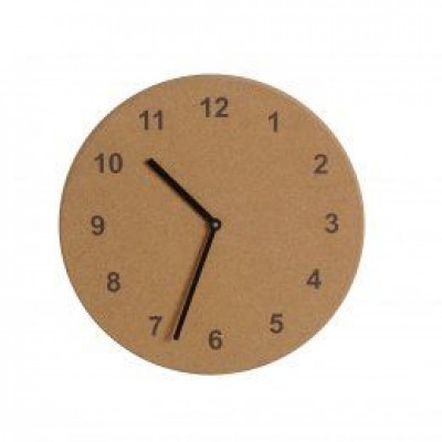 Orologio sughero diametro cm.30 spessore cm.2