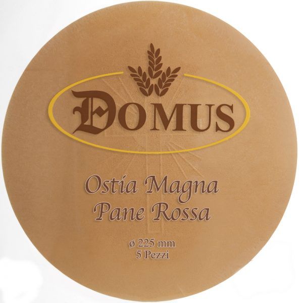 Ostie pane rossa magna conf. 5 pz  diametro 125 mm spessore 1,4 mm.