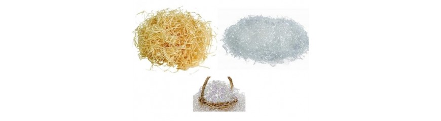 Nicoletti Truciolo di carta per ceste 1 kg Colore VERDE Paglia in carta