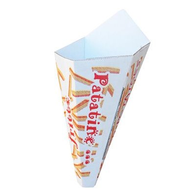 Porta patatine cono in cartoncino resistente ai grassi - Imballo da pezzi 1000 Sconto 25%