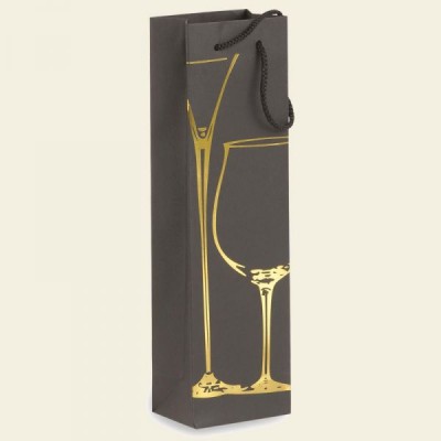 SACCHETTO PORTABOTTIGLIA CARTA RISERVA 1 BOTTIGLIA - Pz.50 SCONTO 35%