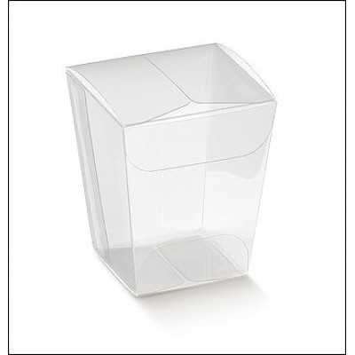 Scatole trasparenti Astuccio Bicchierino mm. 33x33x50 Pz.10