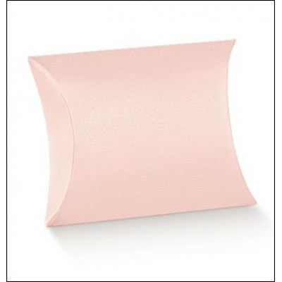 Scatole portaconfetti in cartoncino Busta rosa satin mm.70x70x25 Pz.10