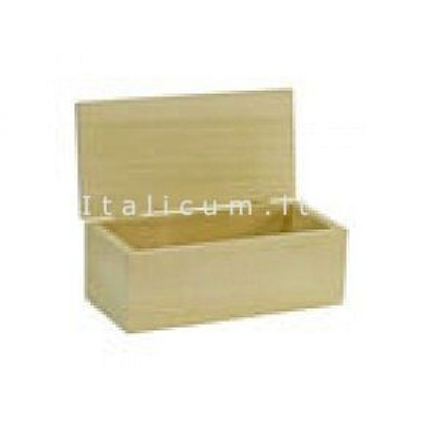 Scatola rettangolare in legno di balsa cm.15,5x10,5 h.7