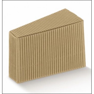 Scatola triangolo fetta torta onda avana mm.90x73x50 - Pz.10