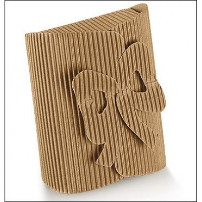 Scatoline portaconfetti Fiocco in cartone ondulato avana mm.70X60X30 - Pz.50 Sconto 10%