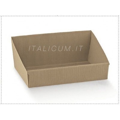 Scatole VASSOIO cartone ondulato avana per confezioni mm.310x240x105 - Pz.2