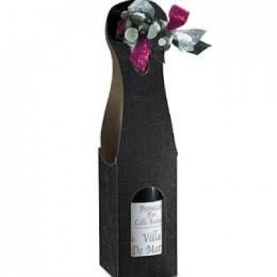 Scatole per bottiglia vino 1 posto Juta blu mm.90x90x410 Pz.10