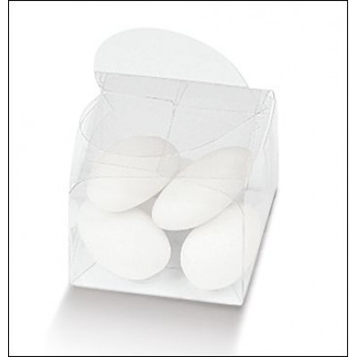 Scatole trasparenti astuccio Cuore mm. 38x38x26 - Pz.10 
