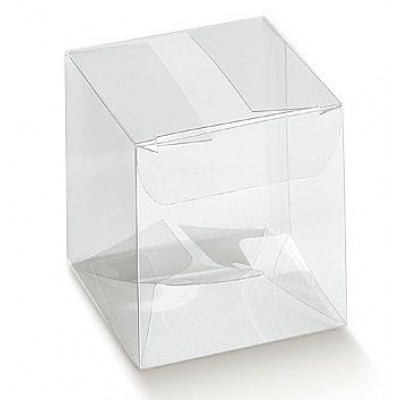 Scatole trasparenti PVC ad astuccio mm.180x180x250 - Pz.10 