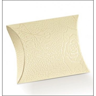 Scatole portaconfetti Busta in cartoncino "Soft Avorio" mm.70x70x25 Pz.10