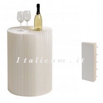 Tavolo in carta rigida richiudibile bianco cm.50x70