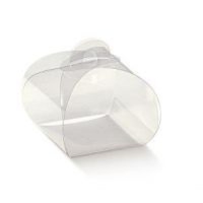 Scatole portaconfetti trasparenti Tortina mm.64x64x51 Pz.10