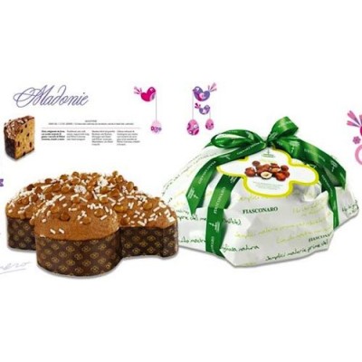 Colomba MADONIE Fiasconaro glassata con ripieno di uvetta e nocciole di Polizzi Generosa Kg.1