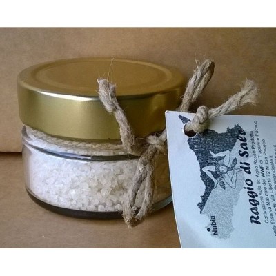 Sale naturale artigianale medio aromatizzato al limone barattolo da 130 g