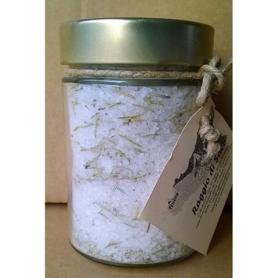 Sale naturale artigianale aromatizzato al rosmarino barattolo da 300 gr.