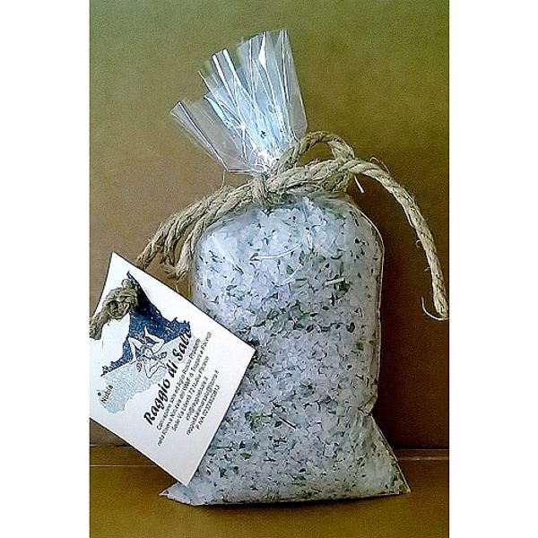 Sale naturale artigianale aromatizzato origano sacchetto da 300 gr.