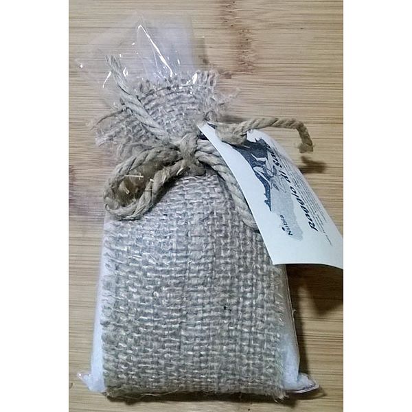Sale naturale artigianale aromatizzato al peperoncino sacchettino in juta da circa 150g