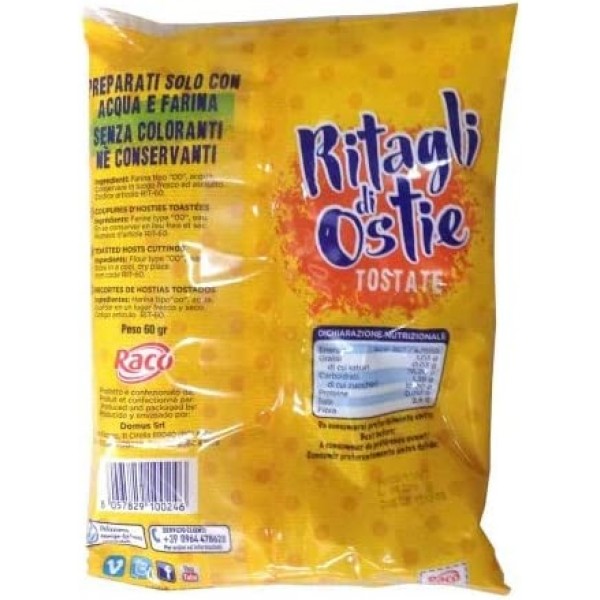 Ritagli di ostie tostati e croccanti - gr.60