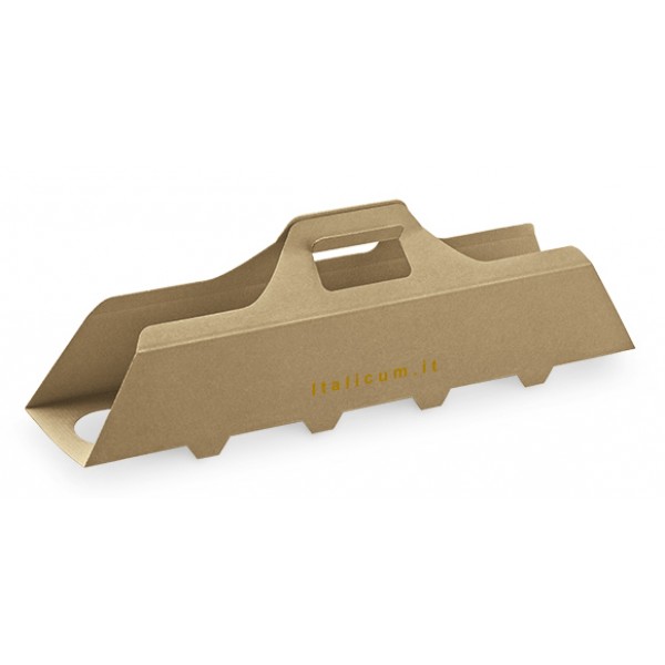 Contenitore per asporto 5 bicchieri da bevanda con manico mm.535x120x90 Pz.50