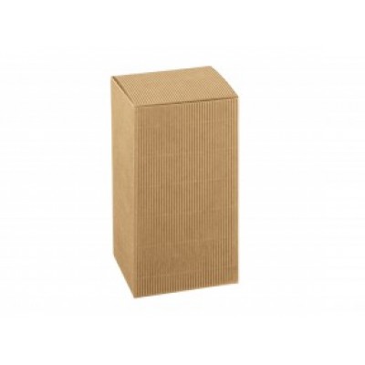 Scatola pieghevole in cartone liscio avana mm.80x80x150 - Pz.10