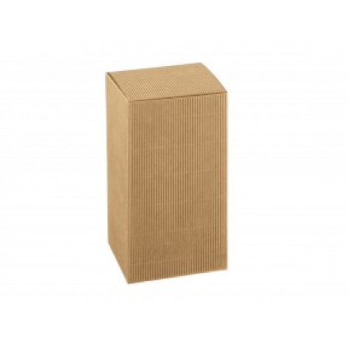 Scatola pieghevole in cartone liscio avana mm.80x80x150 - Pz.10