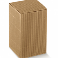 Scatola pieghevole in cartone ondulato avana mm.90x90x140 - Pz.10