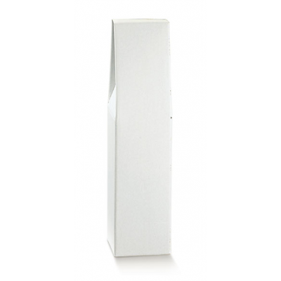 Scatola portabottiglia 1 posto bianco con manico mm.90x90x385 - Pz.10