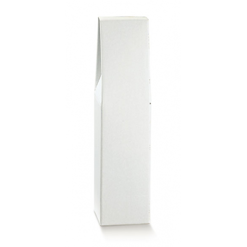 Scatola portabottiglia 1 posto bianco con manico mm.90x90x385 - Pz.10