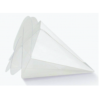 Portaconfetti Trasparente cono a Spirale mm.80 