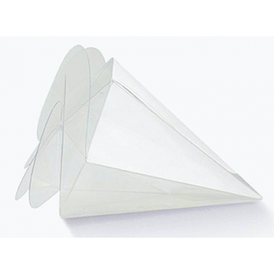 Portaconfetti Trasparente cono a Spirale mm.80 