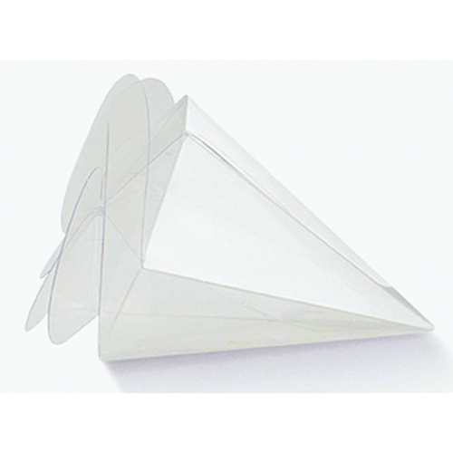 Portaconfetti Trasparente cono a Spirale mm.80 