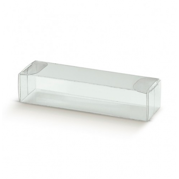 Scatole trasparenti automontanti PET per alimenti mm.130x35x25 - Pz.10