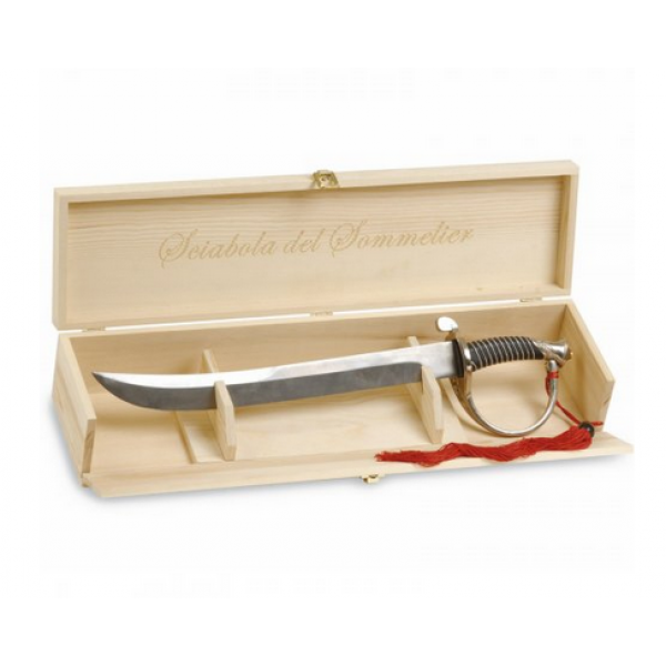 Sciabola Sommelier per Champagne Sabrage con Cassetta – Professionale