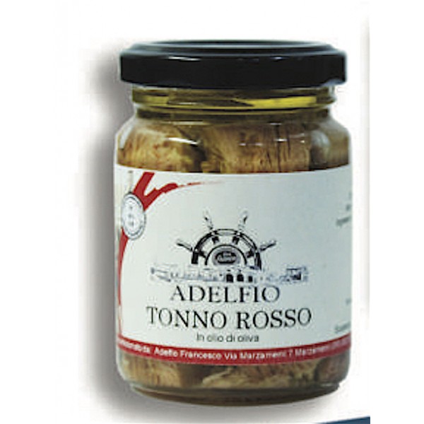 Tonno rosso siciliano in olio di oliva 100 gr. 