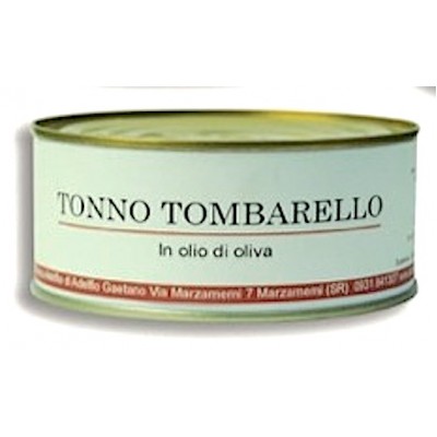 Tonno Tombarello in olio di oliva lattina 300 gr. 
