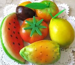 Sicilian marzipan fruits - pack of mixed fruit - 250 gr