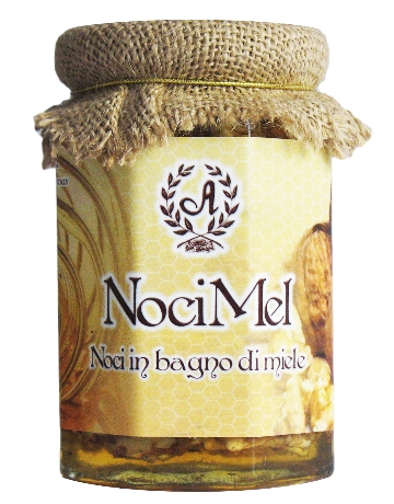 Noci al miele barattolo - 350 gr.